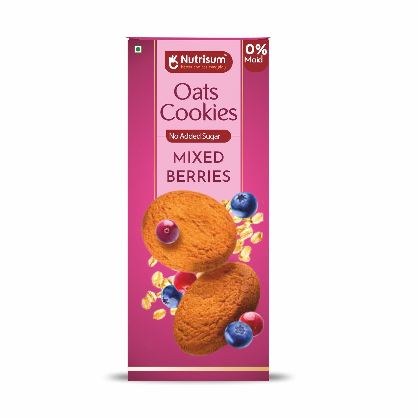 Mixed Berries Oats Cookies