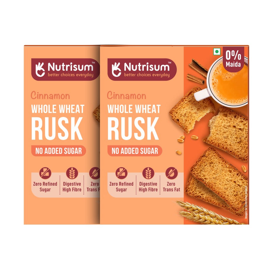Cinnamon Whole Wheat Rusk | Pack of 2