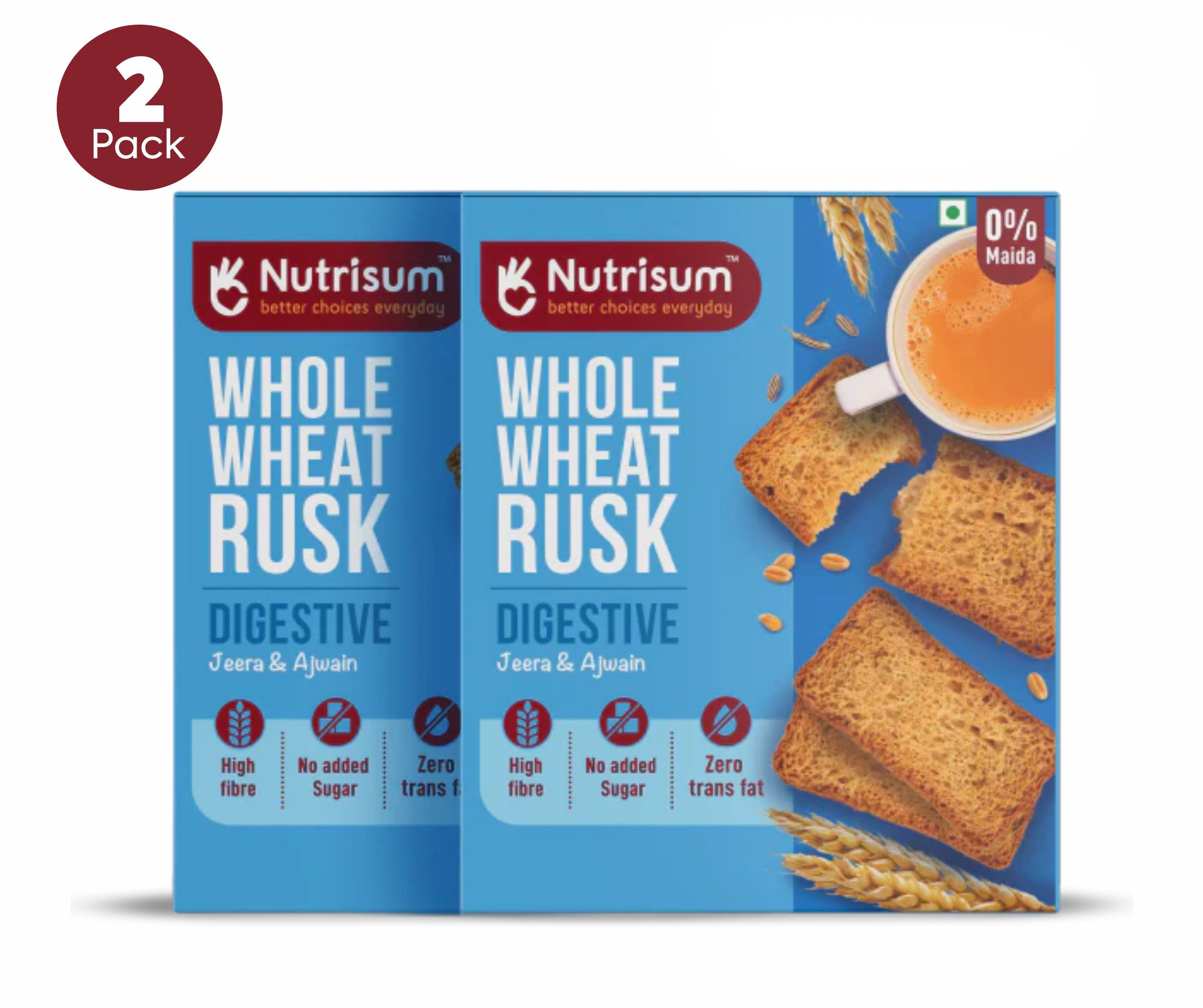 Nutrisum Chai Rusk | Enjoy the Perfect Rusk Biscuit with Your Tea
