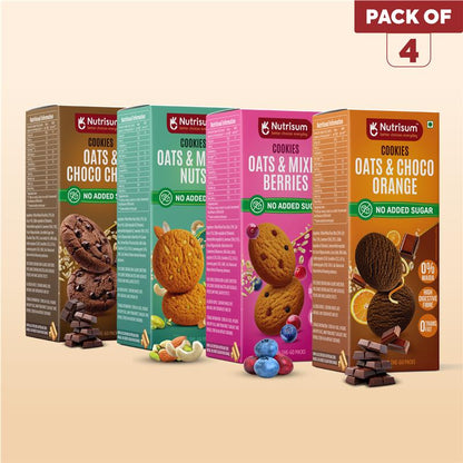 Oats Cookies | Chocolate Orange, Mixed Berries, Choco Chip and Mixed Nuts