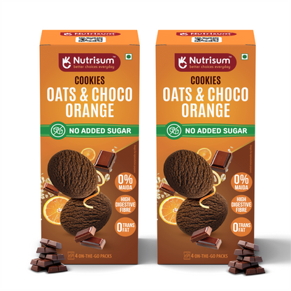 Chocolate Orange Oats Cookies | Pack of 2