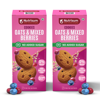 Mixed Berries Oats Cookies | Pack of 2