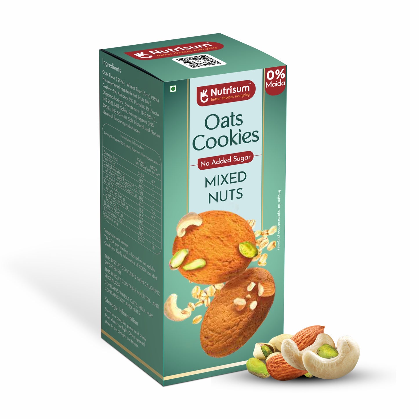 Mixed Nuts Oats Cookies