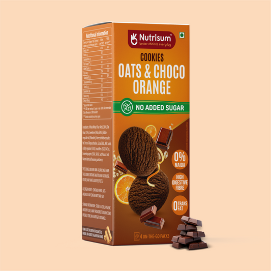 Chocolate Orange Oats Cookies