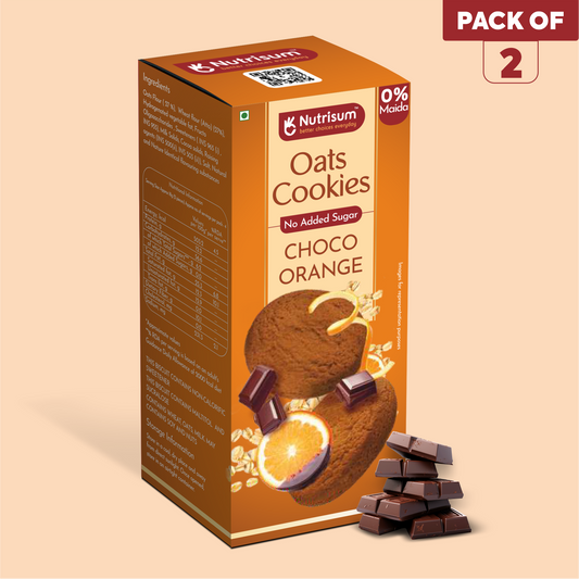 Chocolate Orange Oats Cookies | Pack of 2