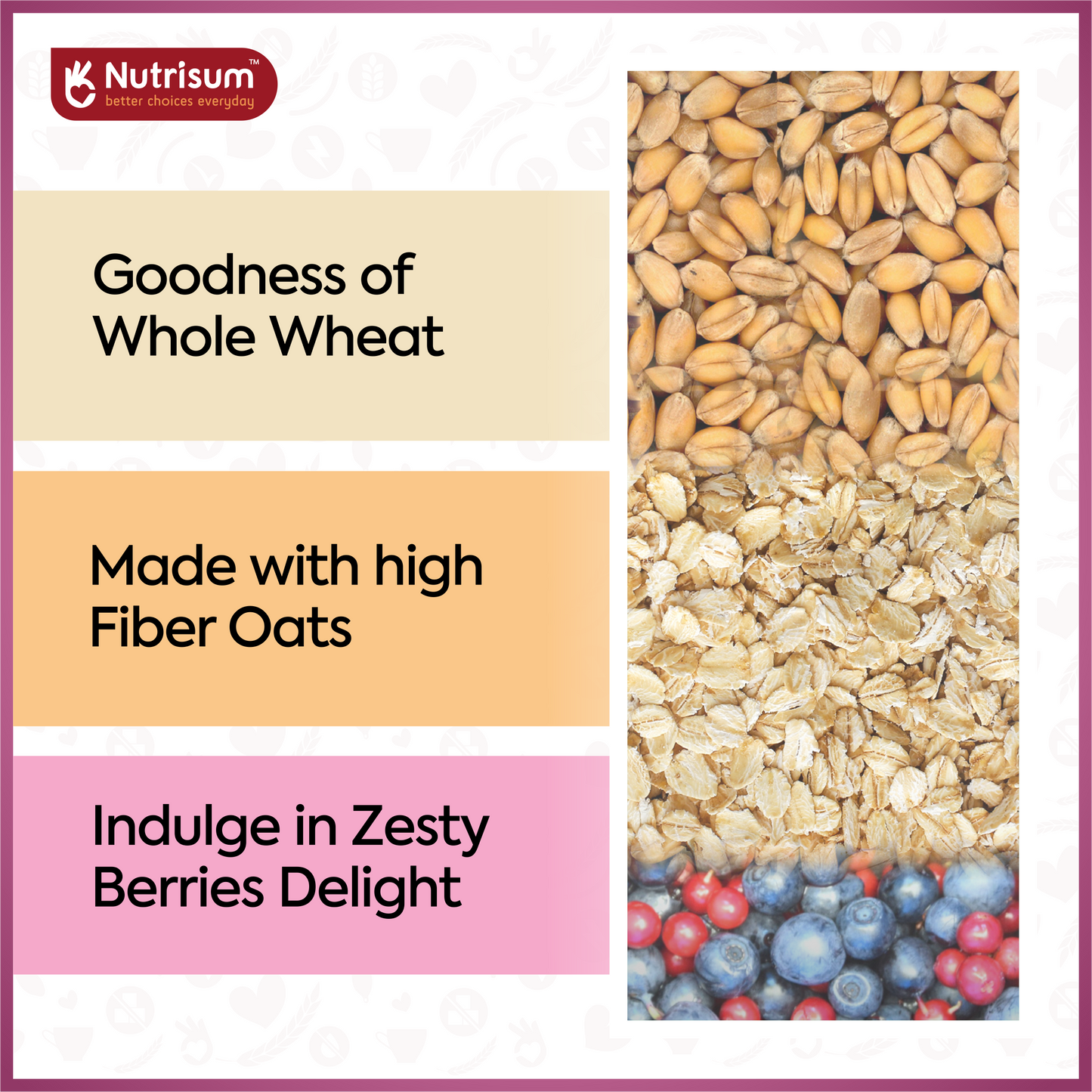 Mixed Berries Oats Cookies