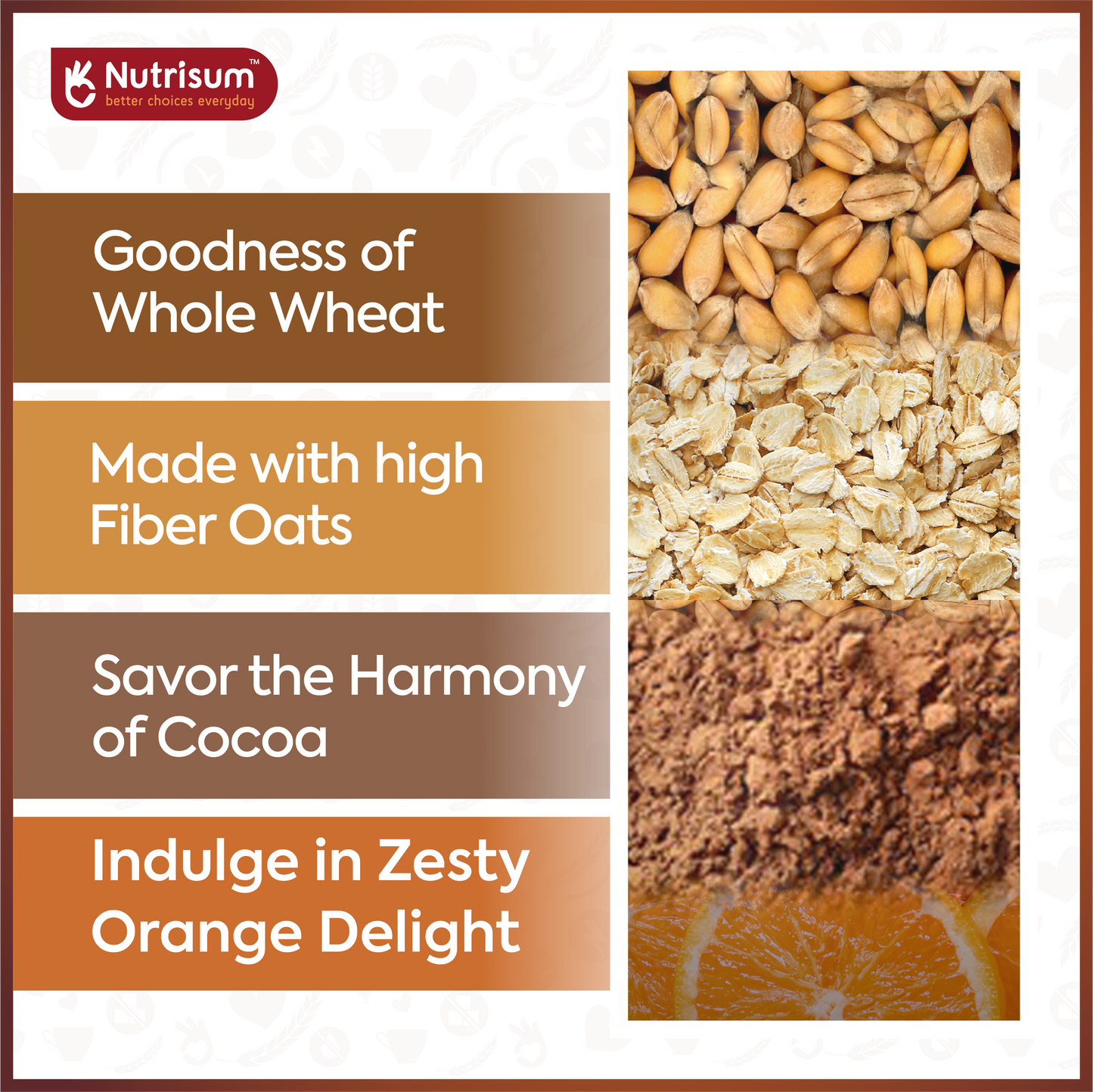 Chocolate Orange Oats Cookies | Pack of 4