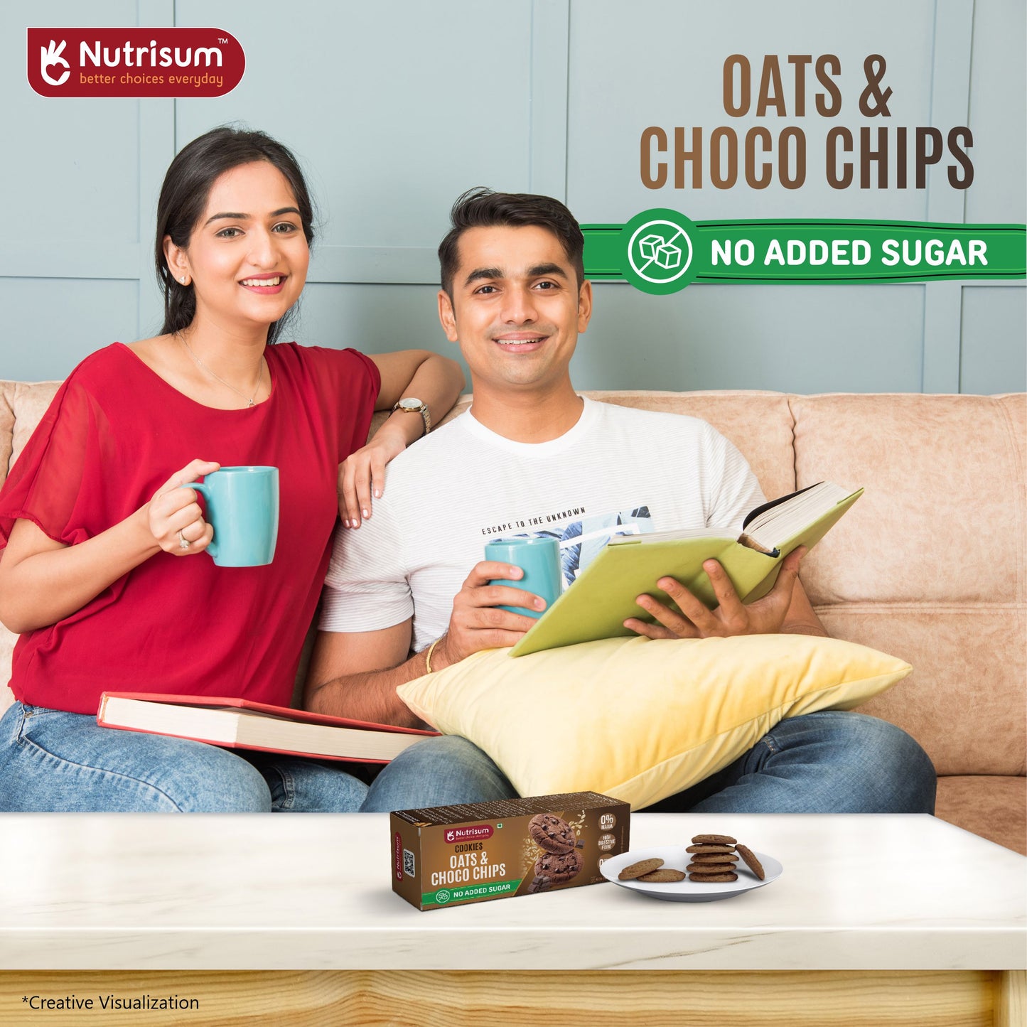 Oats & Choco Chip Cookies