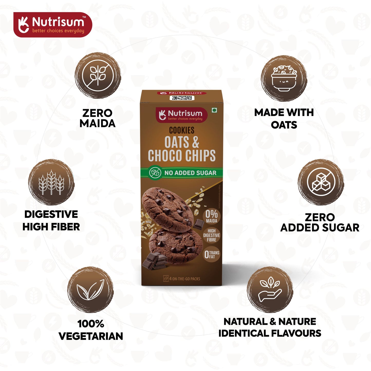 Oats & Choco Chip Cookies