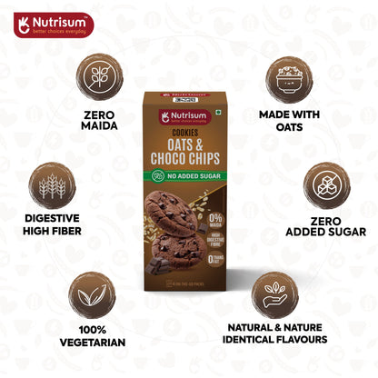 Oats & Choco Chip Cookies