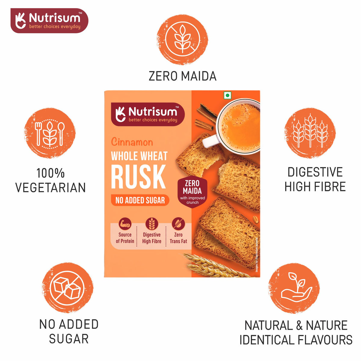 Cinnamon Whole Wheat Rusk