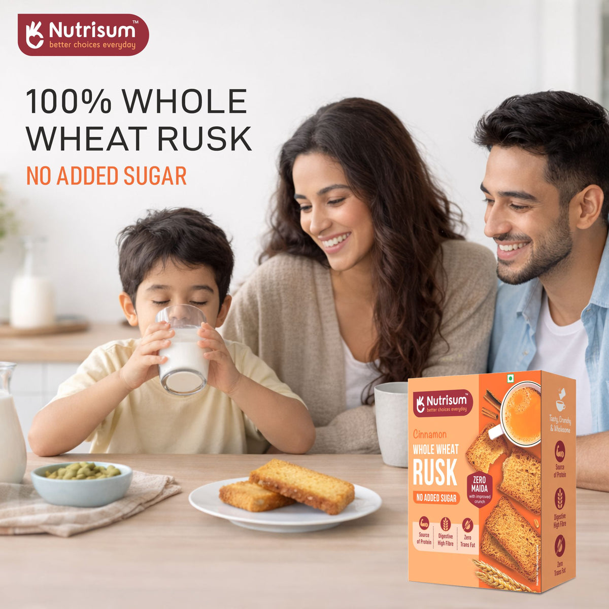 Cinnamon Whole Wheat Rusk