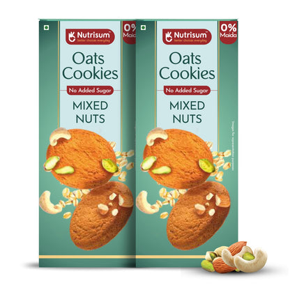 Mixed Nuts Oats Cookies | Pack of 2