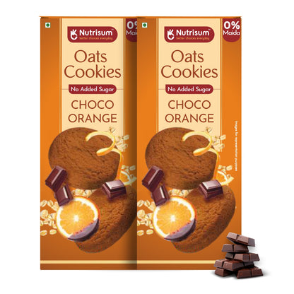 Chocolate Orange Oats Cookies | Pack of 2