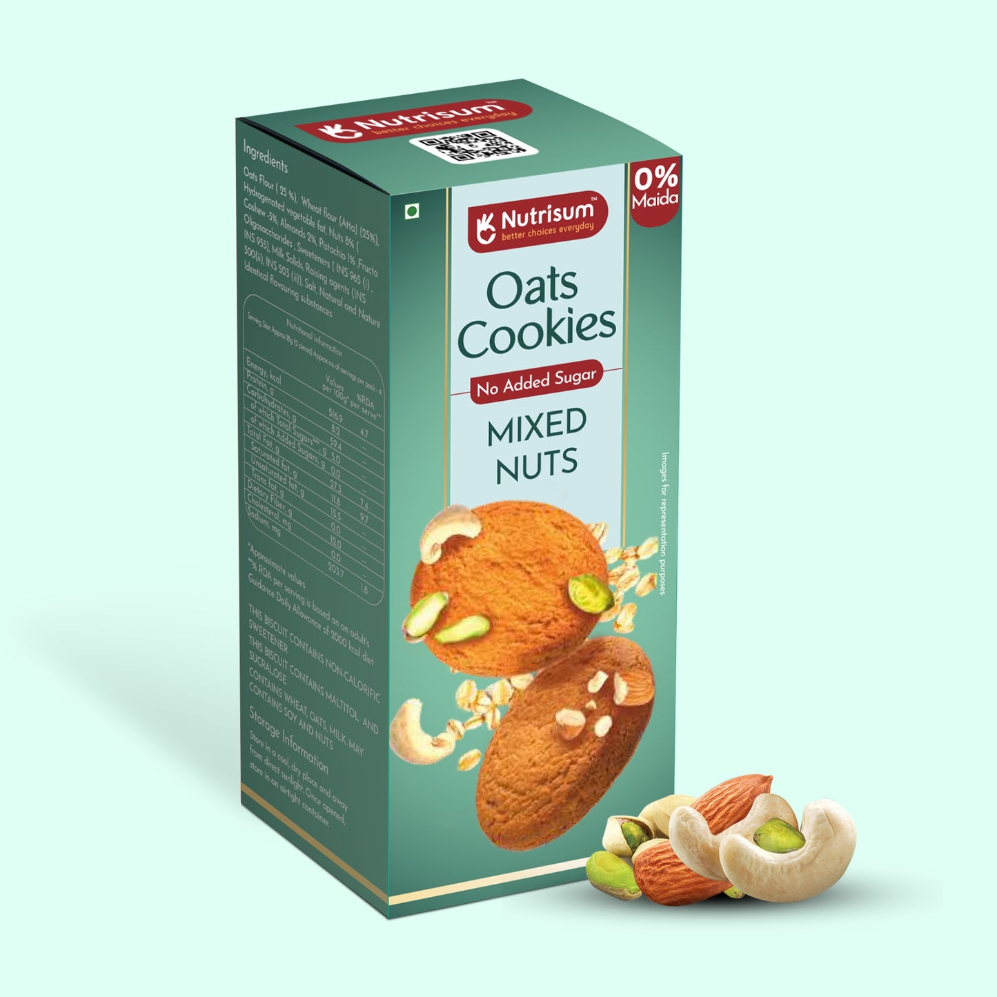 Mixed Nuts Oats Cookies