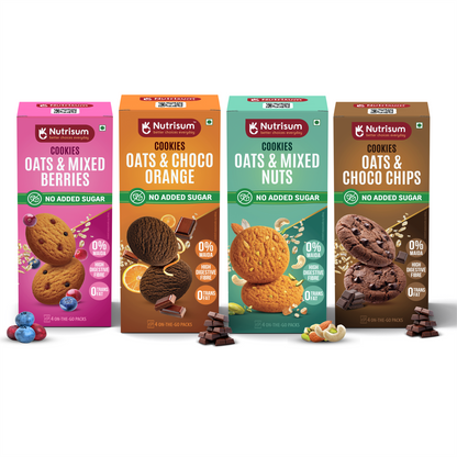 Oats Cookies | Chocolate Orange, Mixed Berries, Choco Chip and Mixed Nuts